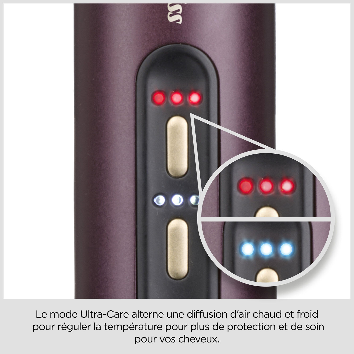 Brosse lissante  Air Power Smooth de BaByliss pour un lissage sur cheveux mouill&eacute;s ou secs